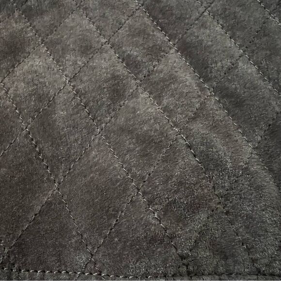 Bradley Bayou Suede Leather Collarless Braided Full Zip Mocha Jacket SZ XL - Picture 15 of 15